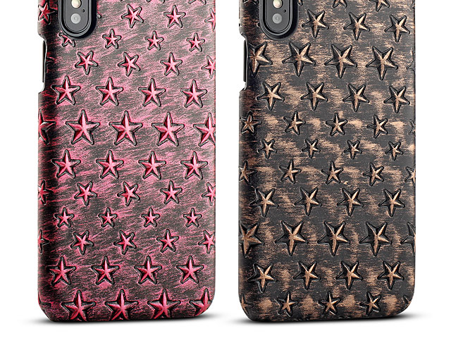 iPhone X Embossed Star Back Case