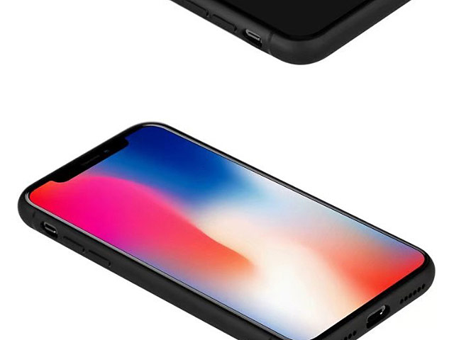 Momax TPU Bumper with Tempered Glass Case for iPhone X