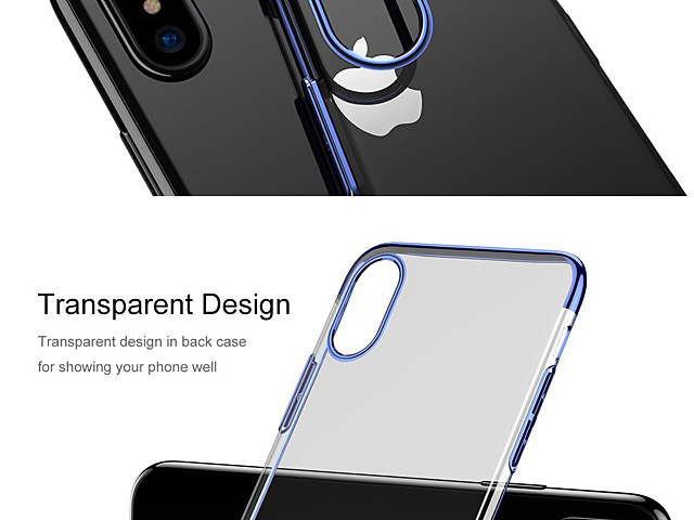 iPhone X Shining Plating Clear Case