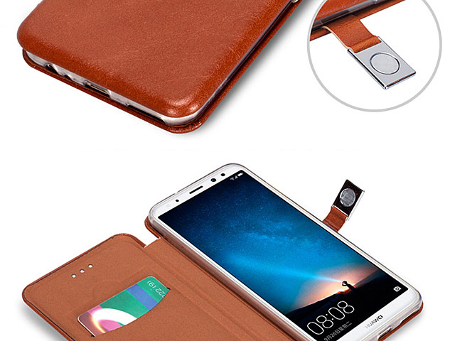 LENUO Leather Flip Case for Huawei Mate 10 Lite