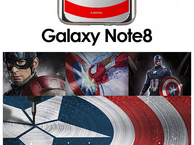 MARVEL Captain America Shield Case for Samsung Galaxy Note8