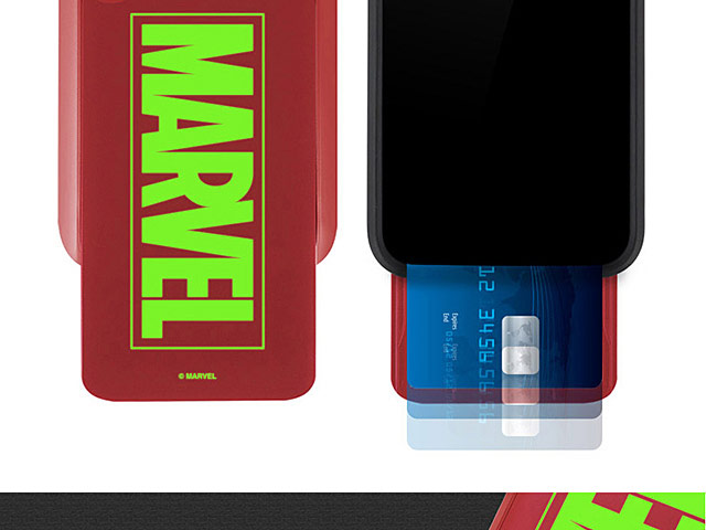 MARVEL Logo i-Slide Glow Case for iPhone X