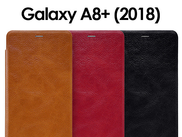 NILLKIN Qin Leather Case for Samsung Galaxy A8+ (2018)