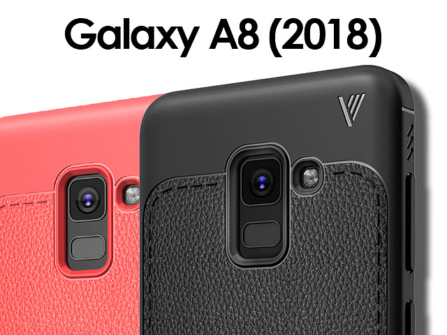LENUO Gentry Series Leather Coated TPU Case for Samsung Galaxy A8+ (2018)