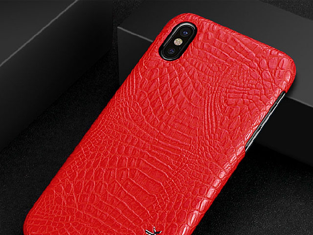 Imak Crocodile Leather Back Case for iPhone X
