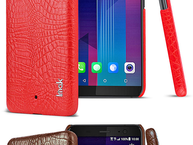 Imak Crocodile Leather Back Case for HTC U11+