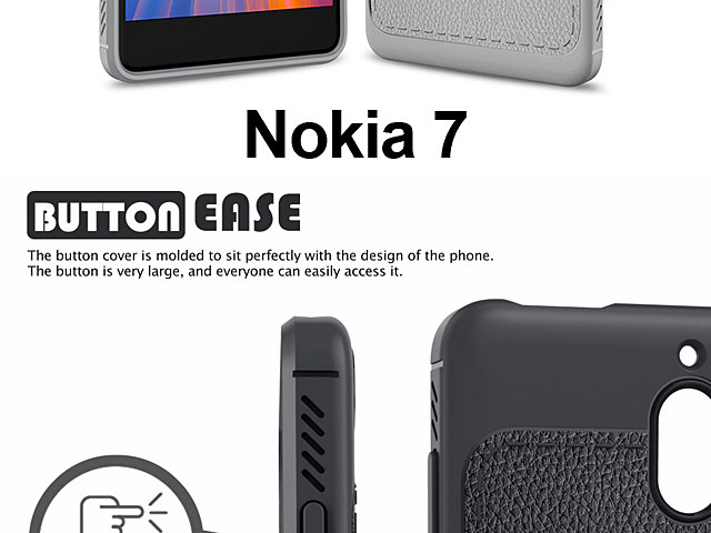 LENUO Gentry Series Leather Coated TPU Case for Nokia 7