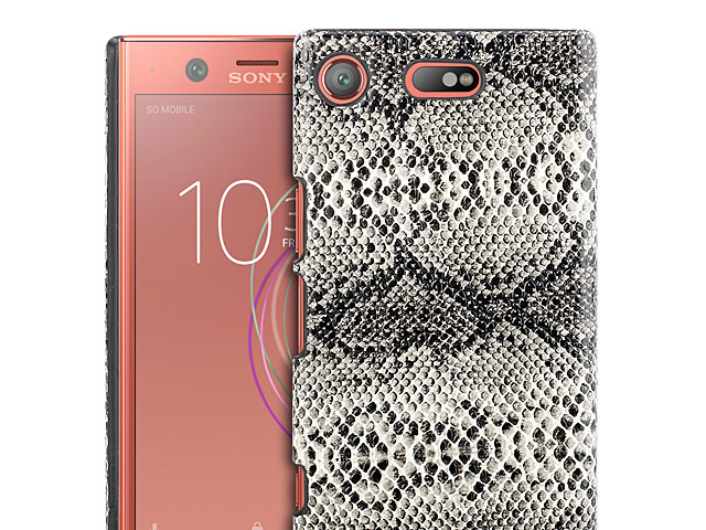 Sony Xperia XZ1 Compact Faux Snake Skin Back Case