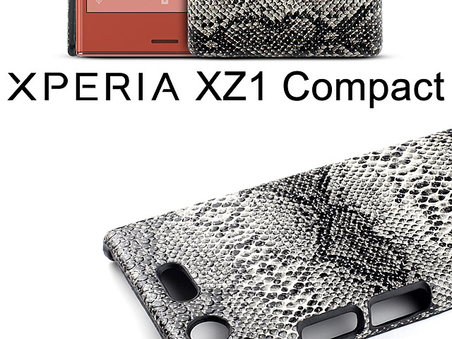 Sony Xperia XZ1 Compact Faux Snake Skin Back Case