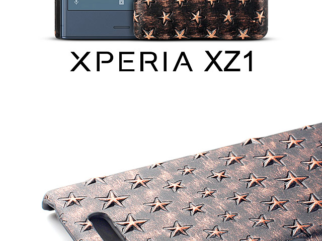 Sony Xperia XZ1 Embossed Star Back Case