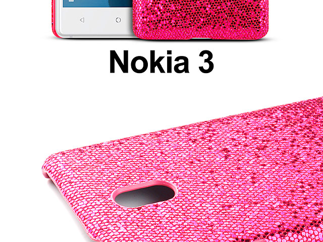 Nokia 3 Glitter Plastic Hard Case