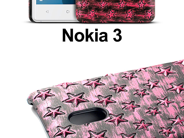 Nokia 3 Embossed Star Back Case