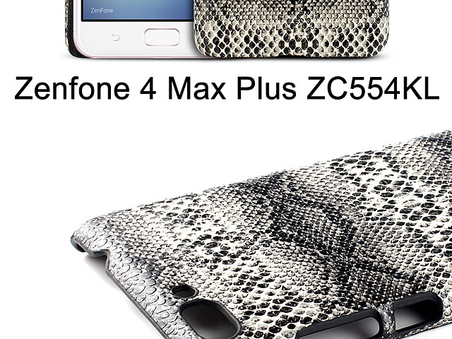 Asus Zenfone 4 Max Plus ZC554KL Faux Snake Skin Back Case