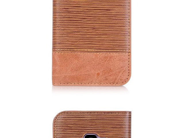 Samsung Galaxy S9 Two-Tone Leather Flip Case