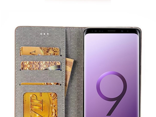 Samsung Galaxy S9 Two-Tone Leather Flip Case