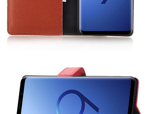 Samsung Galaxy S9+ Leather Flip Card Case
