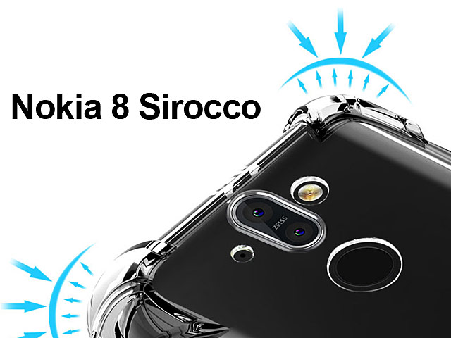 Imak Shockproof TPU Soft Case for Nokia 8 Sirocco