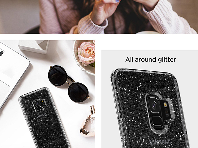 Spigen Liquid Crystal Glitter Soft Case for Samsung Galaxy S9