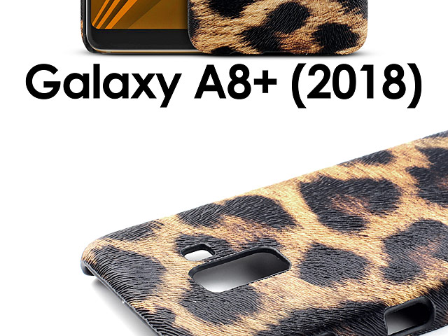 Samsung Galaxy A8+ (2018) Embossed Leopard Stripe Back Case