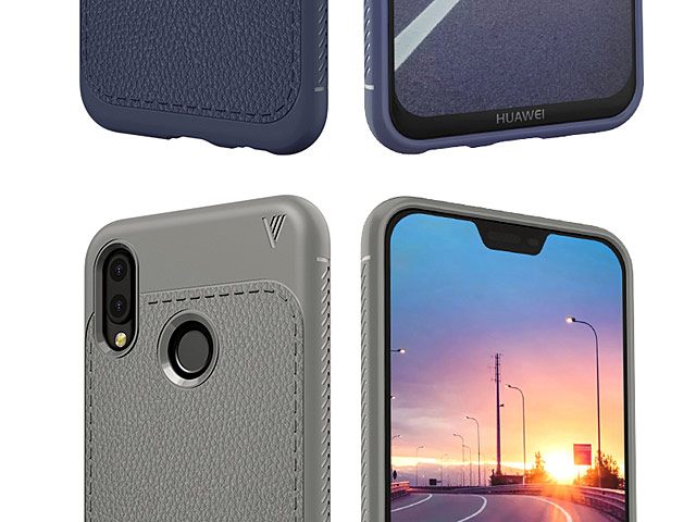LENUO Gentry Series Leather Coated TPU Case for Huawei P20 Lite