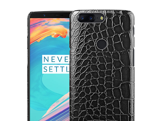 OnePlus 5T Crocodile Leather Back Case