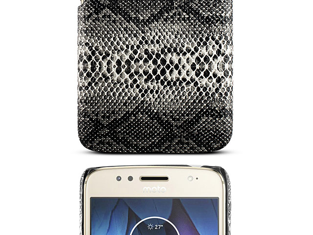 Motorola Moto G5S Faux Snake Skin Back Case