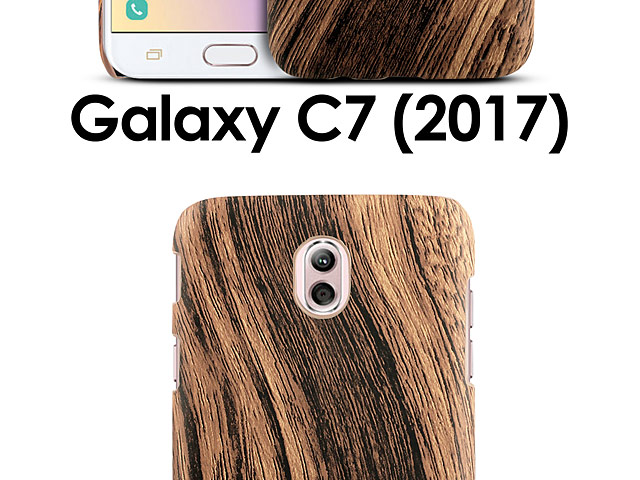 Samsung Galaxy C7 (2017) Woody Patterned Back Case