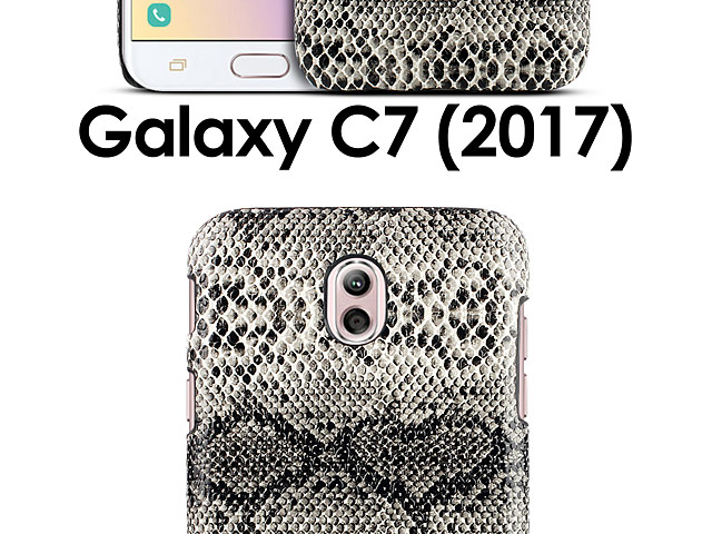 Samsung Galaxy C7 (2017) Faux Snake Skin Back Case