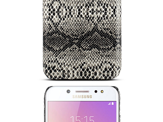 Samsung Galaxy C7 (2017) Faux Snake Skin Back Case
