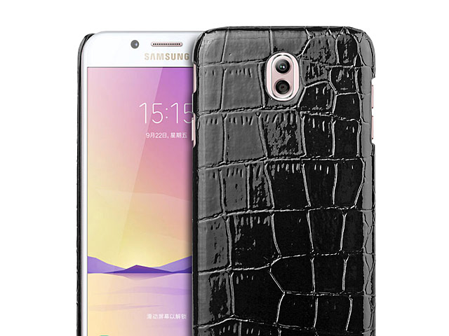 Samsung Galaxy C7 (2017) Crocodile Leather Back Case