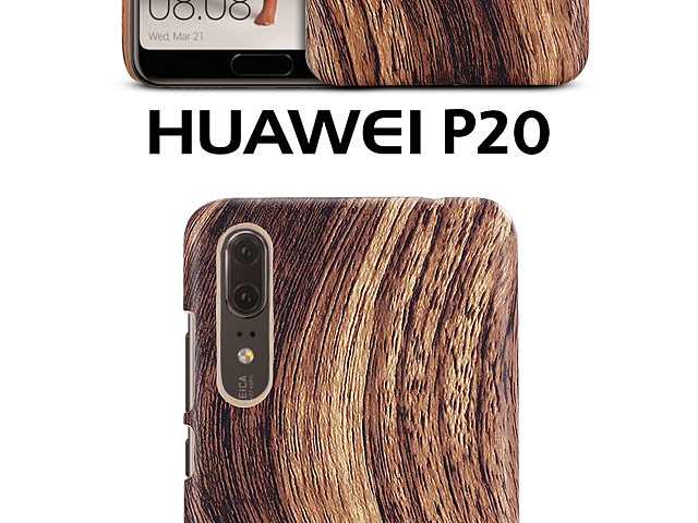 Huawei P20 Woody Patterned Back Case
