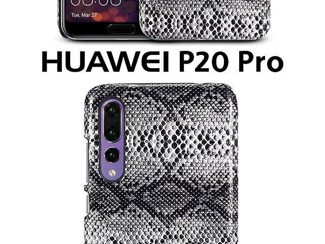 Huawei P20 Pro Faux Snake Skin Back Case