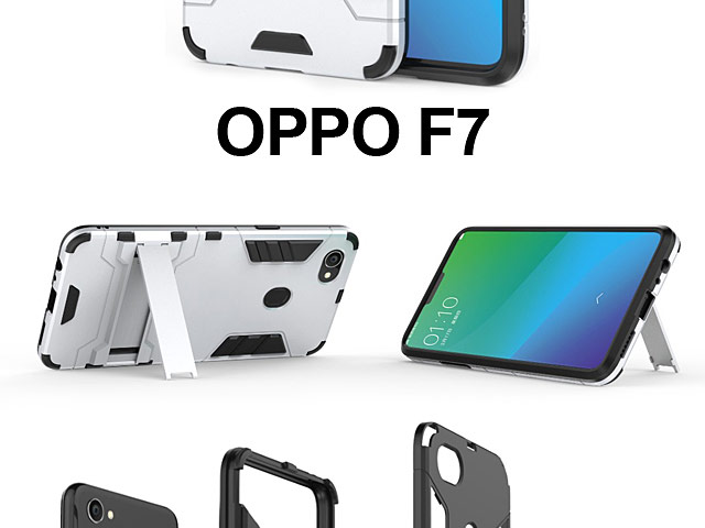OPPO F7 Iron Armor Plastic Case