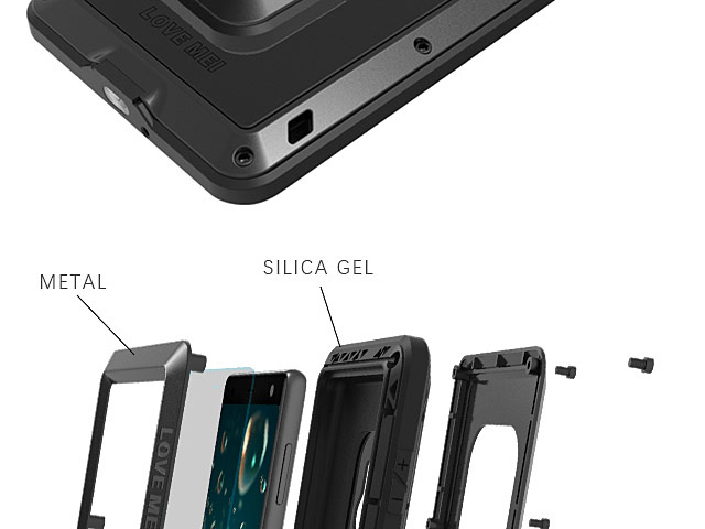 LOVE MEI Sony Xperia XZ2 Powerful Bumper Case