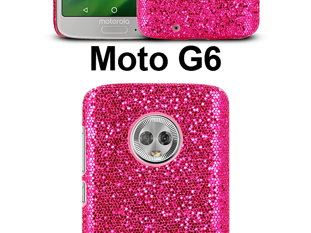 Motorola Moto G6 Glitter Plastic Hard Case