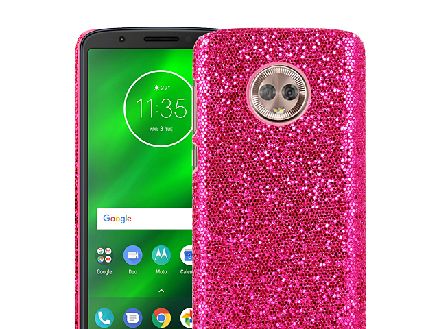 Motorola Moto G6 Plus Glitter Plastic Hard Case