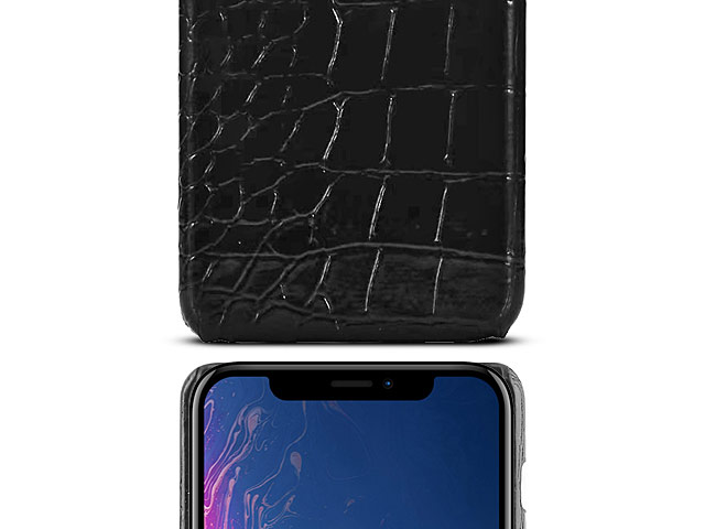 iPhone XR (6.1) Crocodile Leather Back Case