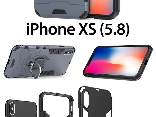 iPhone XS (5.8) Leopard Armor Plastic Case