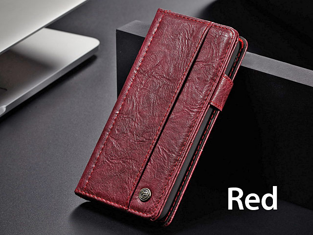 iPhone XS (5.8) Coarse Crack Slim Wallet Leather Case