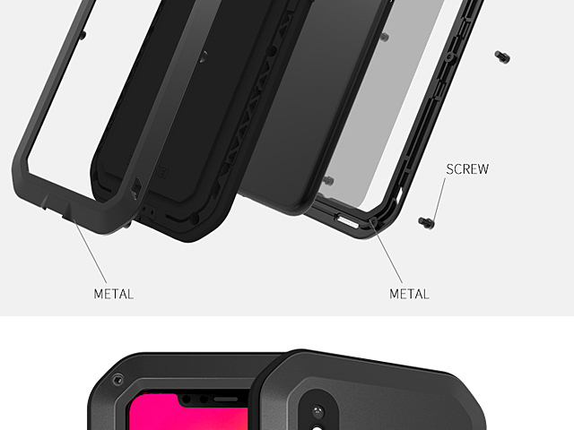 LOVE MEI iPhone XS Max (6.5) Powerful Bumper Case