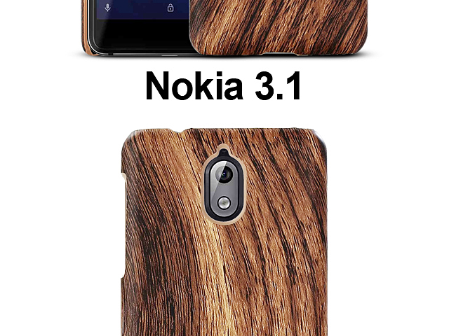 Nokia 3.1 Woody Patterned Back Case