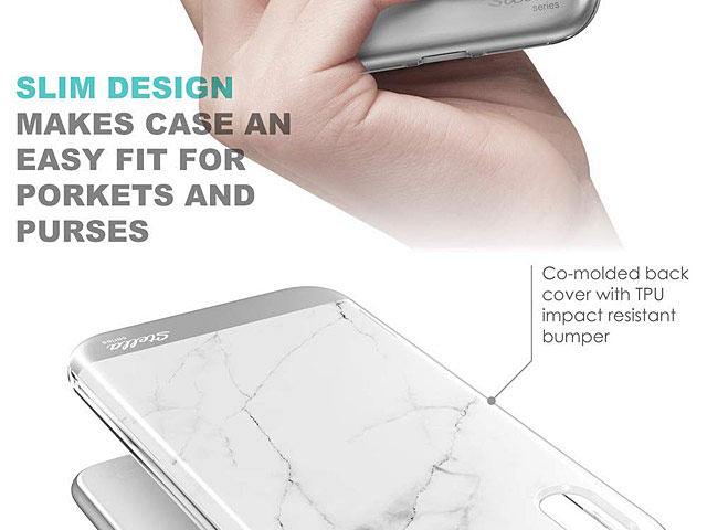 Supcase Unicorn Beetle Stella Stylish Full-Body Case (Marble) for iPhone XS Max (6.5)