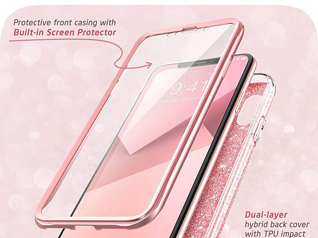 i-Blason Cosmo Slim Designer Case (Star Glitter Pink) for iPhone X / iPhone XS (5.8)