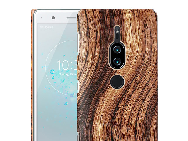 Sony Xperia XZ2 Premium Woody Patterned Back Case