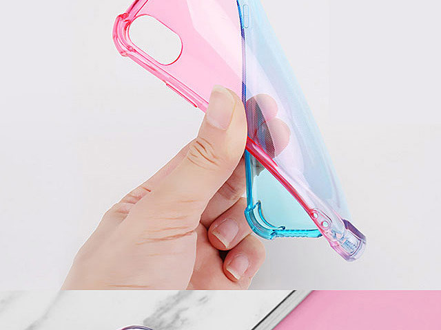 iPhone X Gradient Shockproof TPU Soft Case