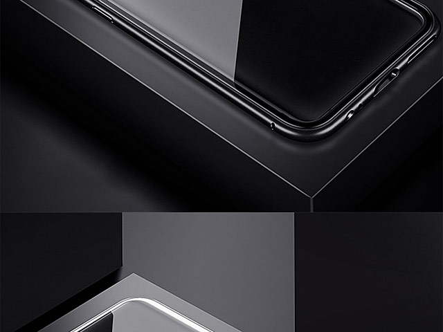 OnePlus 6 Magnetic Aluminum Case with Tempered Glass