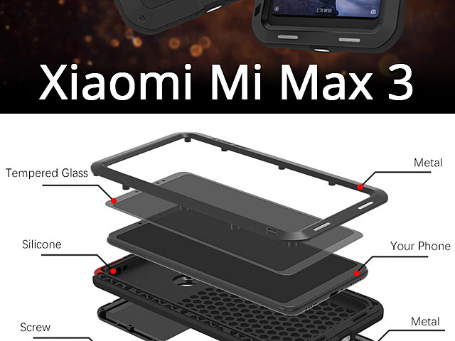 LOVE MEI Xiaomi Mi Max 3 Powerful Bumper Case
