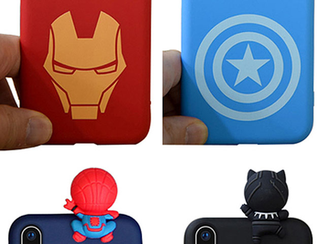 3D Marvel Series Silicone Case for iPhone XS Max (6.5)
