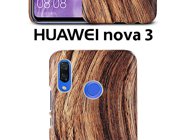 Huawei nova 3 Woody Patterned Back Case