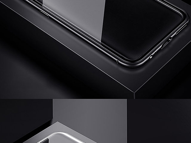 OnePlus 6T Magnetic Aluminum Case with Tempered Glass